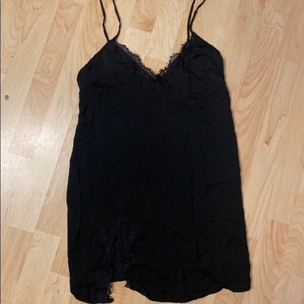 Urban outfitters lace strap slit dress mini